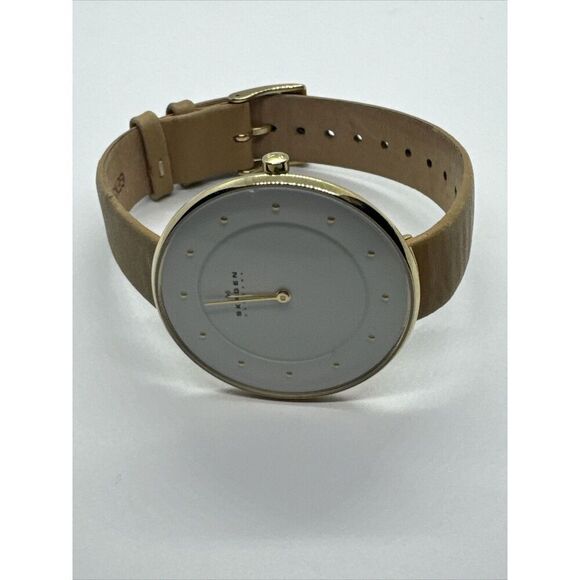 Skagen SKW2137 Women's Beige Leather Analog Dial Quartz Genuine Watch JNA982 - Picture 5 of 11